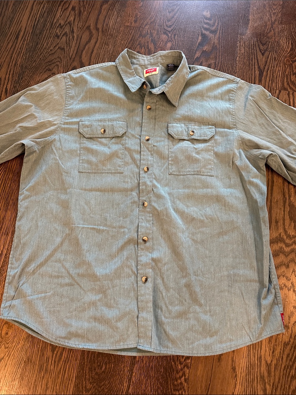 Men's Casual Button-Up Shirt - Light green Wrangler!!